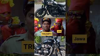 Triumph bobber vs jawa 42 bobber 😳 bikereview [upl. by Giarc]