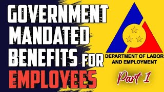 GOVERNMENT MANDATED BENEFITS FOR EMPLOYEES AS PER DOLE 2023 PART 1 [upl. by Micah]