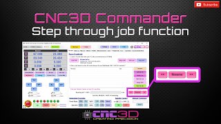 CNC3D Commander  Step through job feature  Powerful GRBL control software [upl. by Mich201]