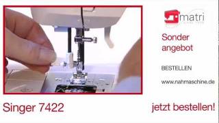 Singer 7422 Promo  Naaimachine Sewingmachine Machine a Coudre Nahmaschinen [upl. by Yenolem]