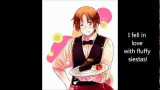 APH  Italy  Mawaru Chikyuu Rondo FULL English Lyrics [upl. by Ennoira818]