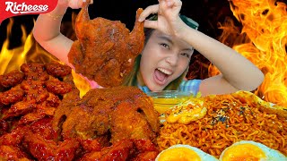 MUKBANG AYAM 1 EKOR  CHICKEN WINGS LVL 300  SAMYANG SUPER PEDAS🔥🔥🔥 [upl. by Schreib486]