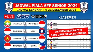 Jadwal Lengkap Piala AFF Senior 2024 • Indonesia vs Vietnam • Jadwal Piala AFF 2024 Live RCTI [upl. by Enert]