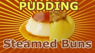 Custard pudding steamed buns recipe inspired by mini stop Japan creative recipe 5 自製日本布丁包子 [upl. by Sairtemed]