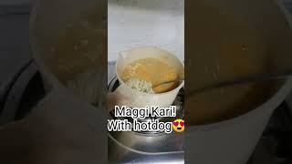 MAGGI KARI WITH HOTDOG 😍 [upl. by Yared]