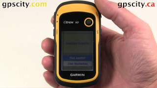 Where To Function in the Garmin eTrex 10 with GPS City [upl. by Lorak]