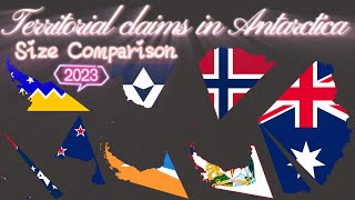 『Territorial claims in 🇦🇶Antarctica🇦🇶』Size Comparison 2023 [upl. by Samid166]