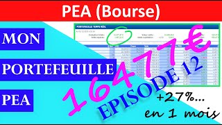 ✔️ MON PORTEFEUILLE PEA BOURSE  EPISODE 12 2020 [upl. by Aila]