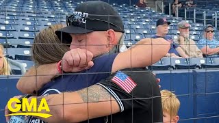 Little League umpire reunites with surgeon who saved his life [upl. by Hook]