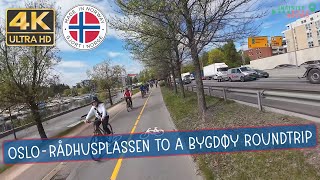 🚴City Bike Oslo Rådhusplassen to a Bygdø roundtrip Norway 🇳🇴 [upl. by Hutchison]