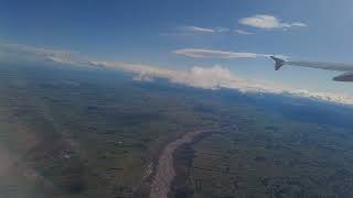 Flight taking off from Christchurch Airport New Zealand [upl. by Atilem]