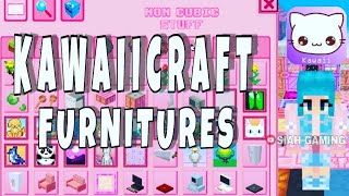 Kawaiicraft 2021 Furniture amp Stuffs  kawaii world  minecraft [upl. by Mohl263]