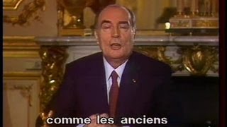 Voeux de François Mitterrand [upl. by Garlinda]