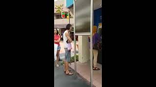 Singapore racist man yelling racist remarks during ATM queue [upl. by Eitirahc]