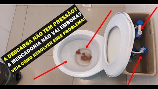 COMO AUMENTAR A PRESSÃO DA DESCARGA VASO COM CAIXA ACOPLADA [upl. by Akihsal]