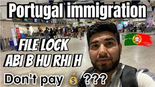 Portugal 🇵🇹 min file lock hu rhi h Abi b   Portugal immigration update [upl. by Alemap]