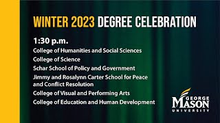 George Mason University  Winter 2023 Commencement  Degree Celebration  December 14 2023 – 130pm [upl. by Xuaeb588]