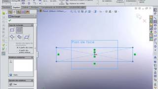 Nervure sur solidworks 2015 [upl. by Ynar717]