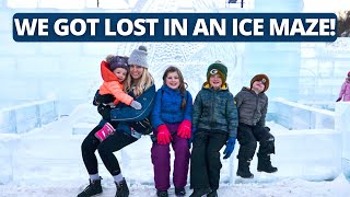 Stillwater Minnesota ICE MAZE and Winter Fun with Kids [upl. by Garlaand]