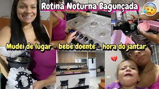 REALIDADE GRÁVIDA E COM BEBÊ DOENTE 😰 MUDEI TUDO DE LUGAR  HORA DO JANTAR  Aline vida de mãe [upl. by Giovanni]