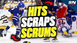 13 Minutes Of Hits Scraps and Scrums  202324 NHL Highlights [upl. by Bancroft]