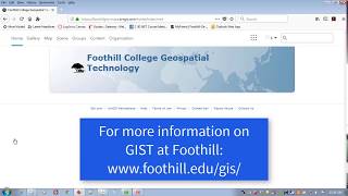 Foothill College Enterprise ArcGIS Online login [upl. by Paddy]