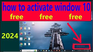 how to activate windows 10 for free  window 10 ko activate kaise kare 2024 [upl. by Seabury]