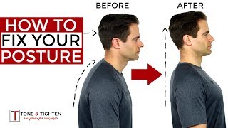 How To Correct Your Posture  5 Home Exercises To Fix Your Posture [upl. by Johnnie]