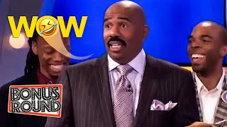 Funny Answers amp Moments On Family Feud With Steve Harvey [upl. by Atla]