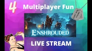 Enshrouded First Look Gameplay Multiplayer NPC Quests amp Upgrades Live Stream 4 [upl. by Rachelle]