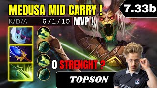 PATCH 733b  TOPSON GOD Medusa Mid Lane Gameplay  Dota 2 Full Match Gameplay [upl. by Enimrac]