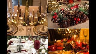 20 Christmas table decoration ideas [upl. by Anerual839]