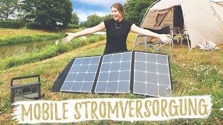 UNSERE STROMVERSORGUNG UNTERWEGS  Autark mit mobiler Solaranlage [upl. by Nilauqcaj]