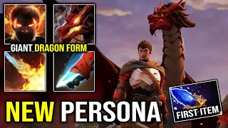 NEW DAVION PERSONA Super Intimidating Giant Black Dragon Form 1st ITEM Aghanim Dragon Knight DotA 2 [upl. by Dric97]