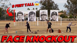 FACE KNOCKOUT CHALLENGE  wAderhold Barela Gossage amp Tanner [upl. by Adamina]