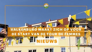 Valkenburg maakt zich op voor de start van de Tour de Femmes Het is rennen en zweten [upl. by Atiraj171]