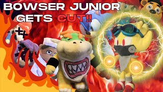 Super Mario Plush Bowser Junior gets Cut Donnie Plush Productions [upl. by Akinoj]