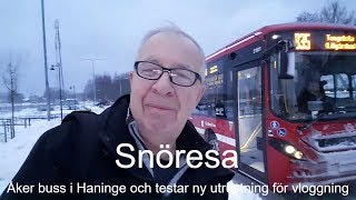 20180117 Snöresa med buss där jag testar att filma med min mobil Samsung Galaxy S7 och Roede mic [upl. by George601]