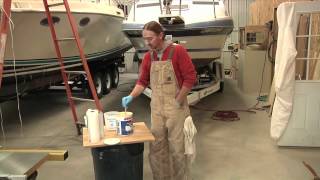 Boat Repair Finale Awlgrip Nonskid Over Fiberglass Repairs [upl. by Stochmal]