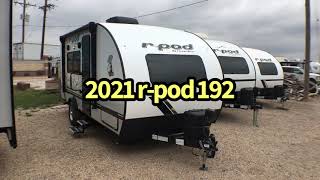 2021 Forest River rpod 192 Rear Bathroom Travel Trailer [upl. by Kilan]