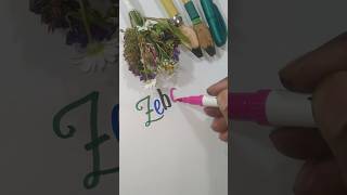 How To Write Zeba Bakhtiar Name In English Calligraphy calligraphyguide englishcalligraphy art [upl. by Meredithe]