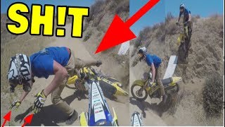 BROKE BOTH HANDS DIRT BIKE WRECK [upl. by Ingram]