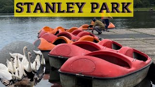 Boating in Stanley Park  swan lake  Foreign Sitralu  Telugu Vlogs From UK [upl. by Anekam501]