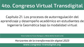 Los procesos de autorregulación aprendizaje y desempeño en estudiantes de Ingeniería Geomática [upl. by Droffats]