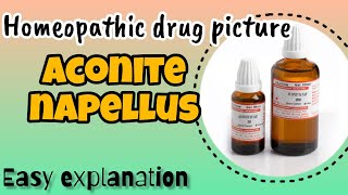 Aconite Napellus Homeopathic drug picture  Easy Explanation [upl. by Bobinette]