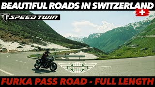 Furka Pass Switzerland 🇨🇭 Scenic Drive  Full Length in 4K [upl. by Ylurt]