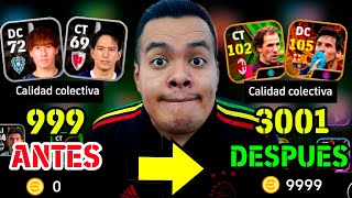 🤑 MEJORE LA CUENTA DE UN SUSCRIPTOR en EFOOTBALL MOBILE REGALE a MESSI BIG TIME 105 Épico [upl. by Hardej777]