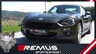 Fiat 124 Spider with REMUS catback system [upl. by Dominus715]