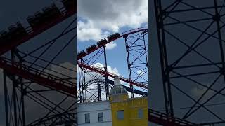 The Big One Roller Coaster Blackpool Pleasure Beach [upl. by Susanna]