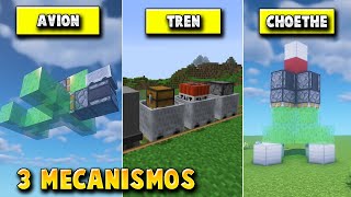 ✅ 3 MECANISMOS de REDSTONE INCREÍBLEMENTE FÁCILES de HACER en MINECRAFT 😱 SIMPLES Y RÁPIDOS 🚀 [upl. by Ynned]